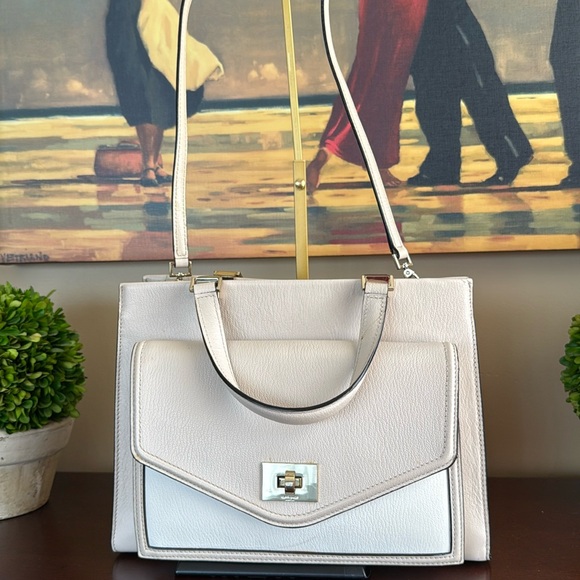 KATE SPADE ♠️ New York "CHANTELLE" WALTER PLACE PEBBLE LEATHER SATCHEL BAG GUC - Picture 15 of 16